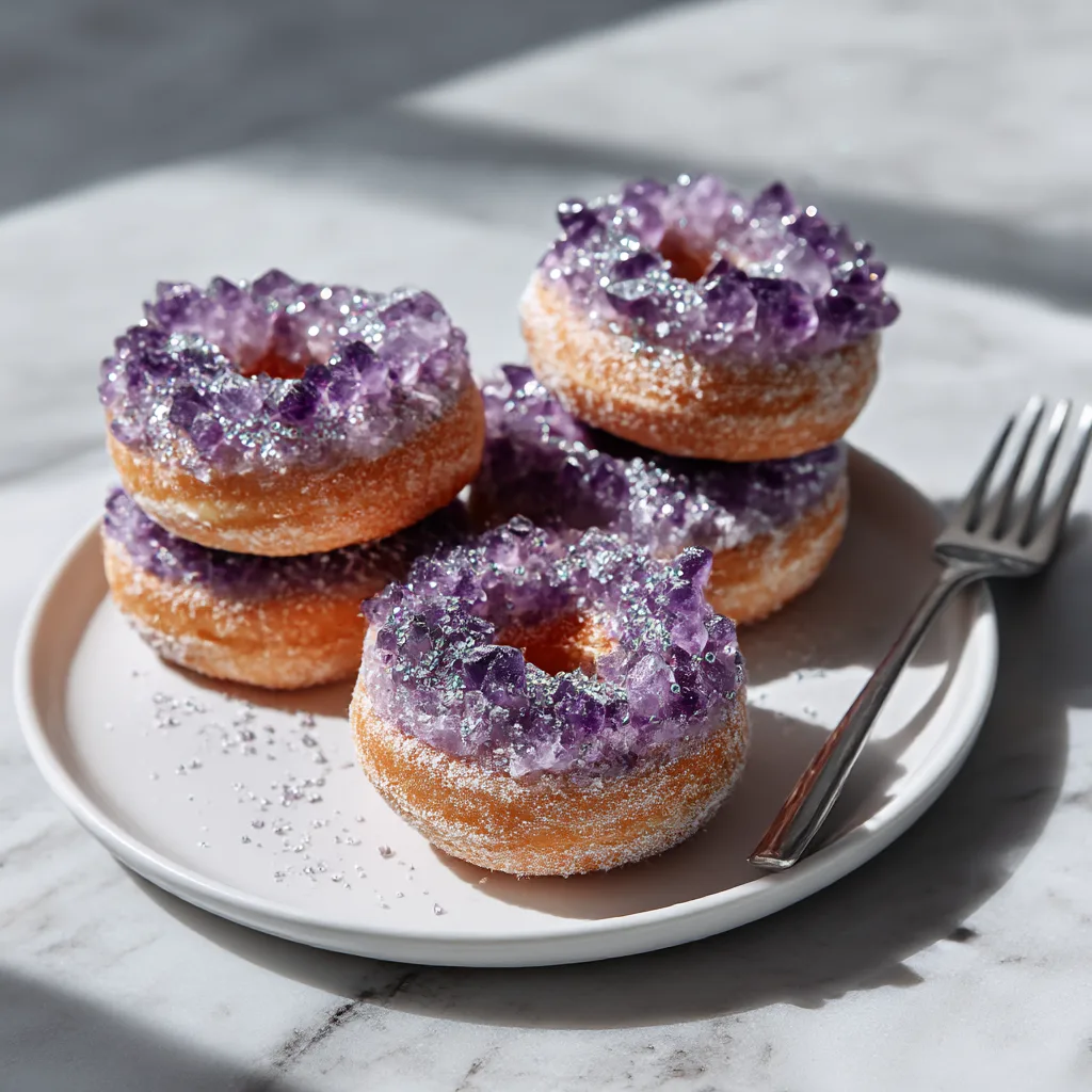 Magical Amethyst Geode Donuts: Sparkly, Stunning, and Sweet
