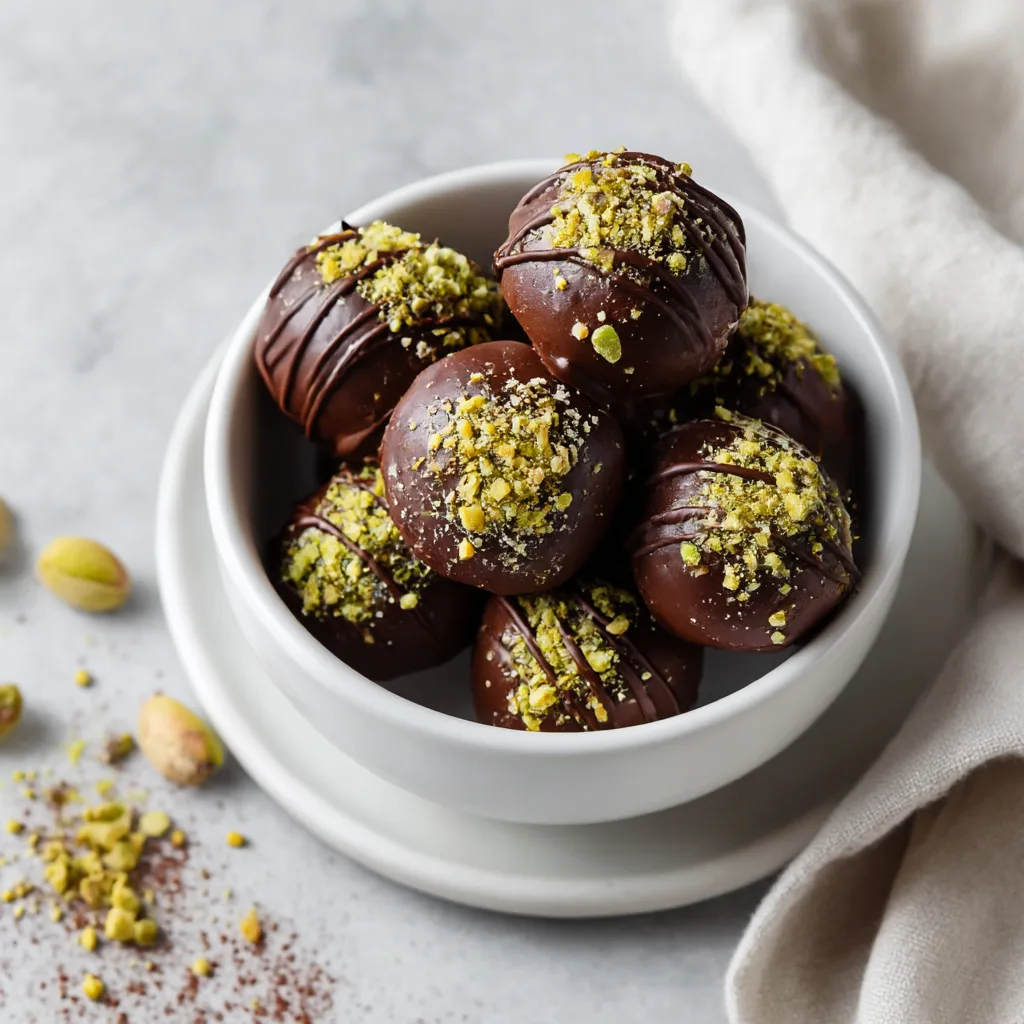 Lush Chocolate Pistachio Bites: A Decadent No-Bake Treat