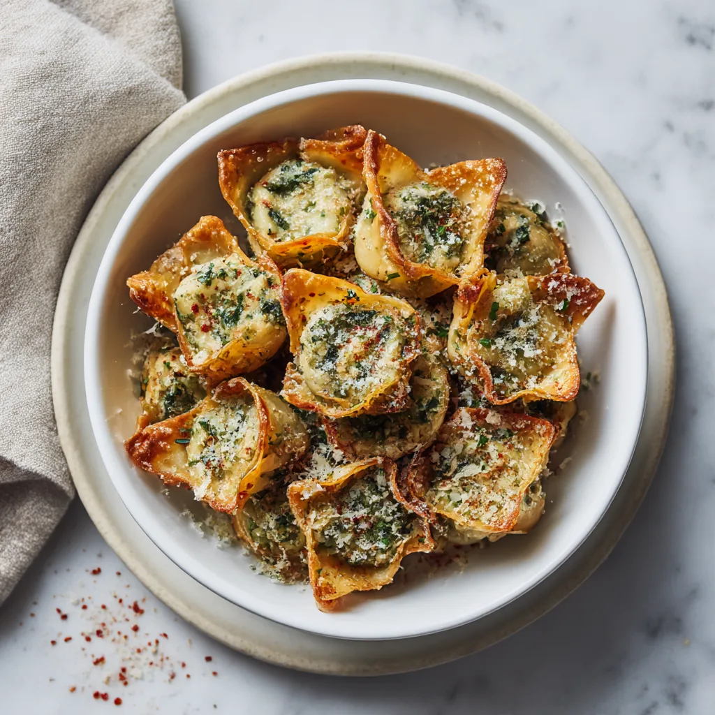 Spinach Artichoke Wonton Bites, appetizer recipe, party finger food