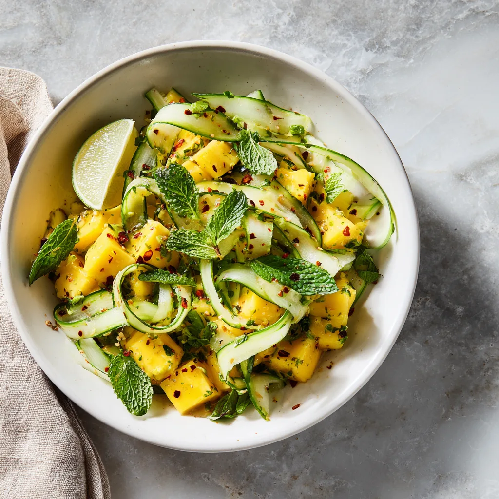 Detox Mango Cucumber Salad – A Refreshing Clean-Eating Recipe for Every Season