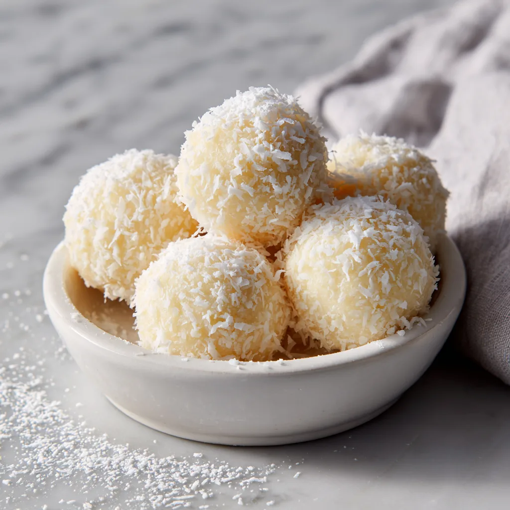 coconut snowballs recipe, no bake coconut cookies